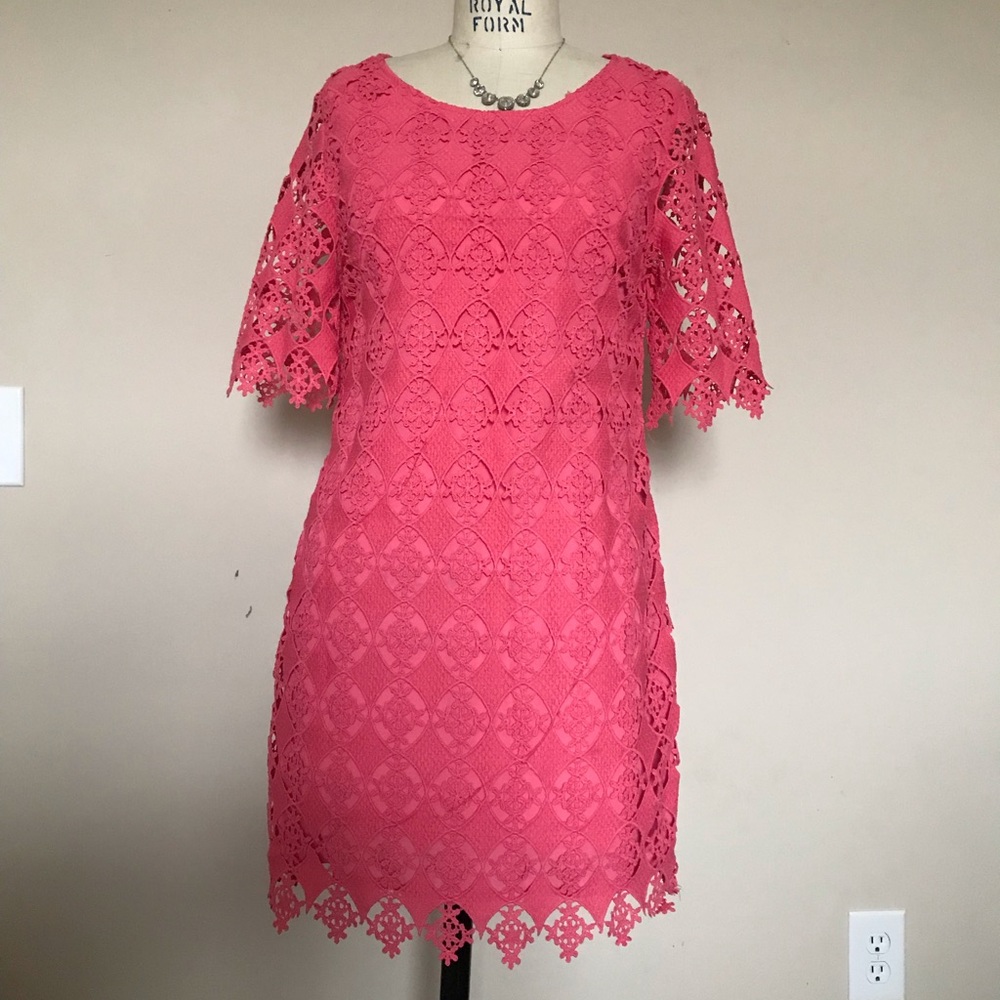 pink alya long sleeve dress, size medium.